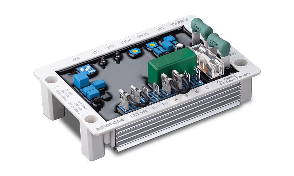 ADVR-054は汎用型5Amp発電機自動電圧調整器、自励式ブラシレス発電機に適用します